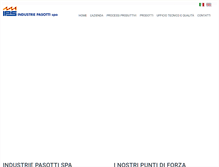 Tablet Screenshot of industrie-pasotti.com